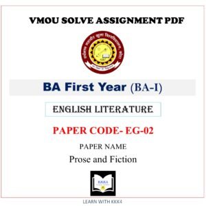 VMOU EG-02 Assignment Solved PDF