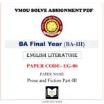 VMOU EG-06 Assignment Solved PDF VMOU EG06 Assignment PDF