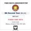 VMOU HI-04 Assignment Solved PDF History of India (1740-1947 AD)