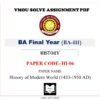 VMOU HI-06 Assignment Solved PDF - History of Modern World (1453-1950 AD)