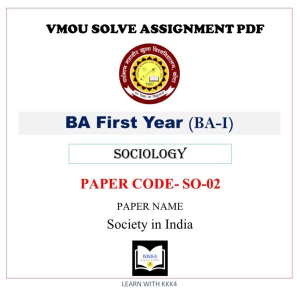 VMOU SO-02 Assignment Solved PDF VMOU SO02 Assignment PDF