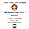 VMOU SO-04 Assignment Solved PDF -  vmou assignment ba 2nd year VMOU Sociology SO-04 Social Problems in India VMOU BA 2ND YEAR Sociology - VMOU SO04 Assignment Solved PDF