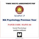 vmou MA PSYCHOLOGY assignment answer pdf - VMOU MAPSY-04 ASSIGNMENT SOLUTION PDF Paper - MAEG-04 Social Psychology -सामाजिक मनोविज्ञान