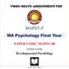 vmou ma PSYCOLOGY assignment answer pdf - VMOU MAPSY-08 ASSIGNMENT SOLUTION PDF Paper - MAPSY-08 Developmental Psychology