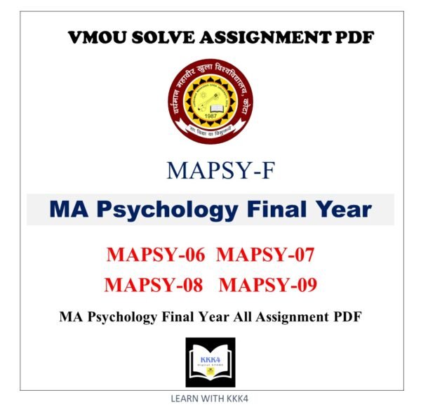 VMOU MA PSYCHOLOGY FINAL YEAR ALL SOLVED ASSIGNMENT - VMOU MA PSYCHOLOGY FINAL YEAR SOLVED ASSIGNMENT VMOU MA Psychology All Assignment Answer pdf