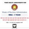 VMOU MBA 1ST YEAR SOLVED ASSIGINMENT